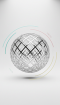 Chrome mesh orb live interaction