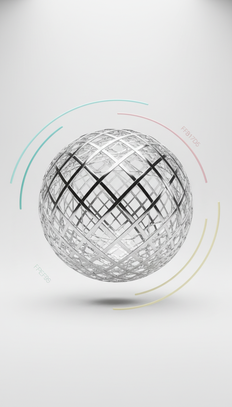 Chrome mesh orb live interaction